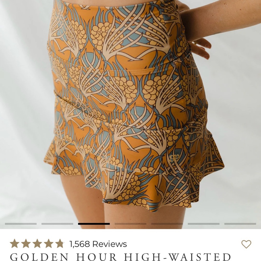Albion Cream and Tan Skirt